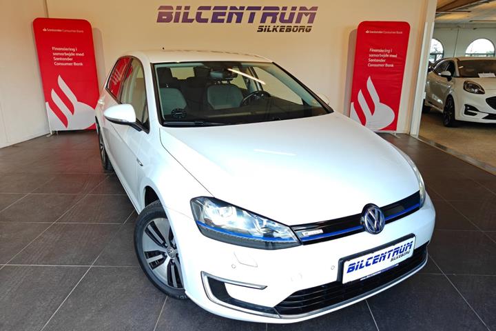 Hvid VW e-Golf VII fra 2017