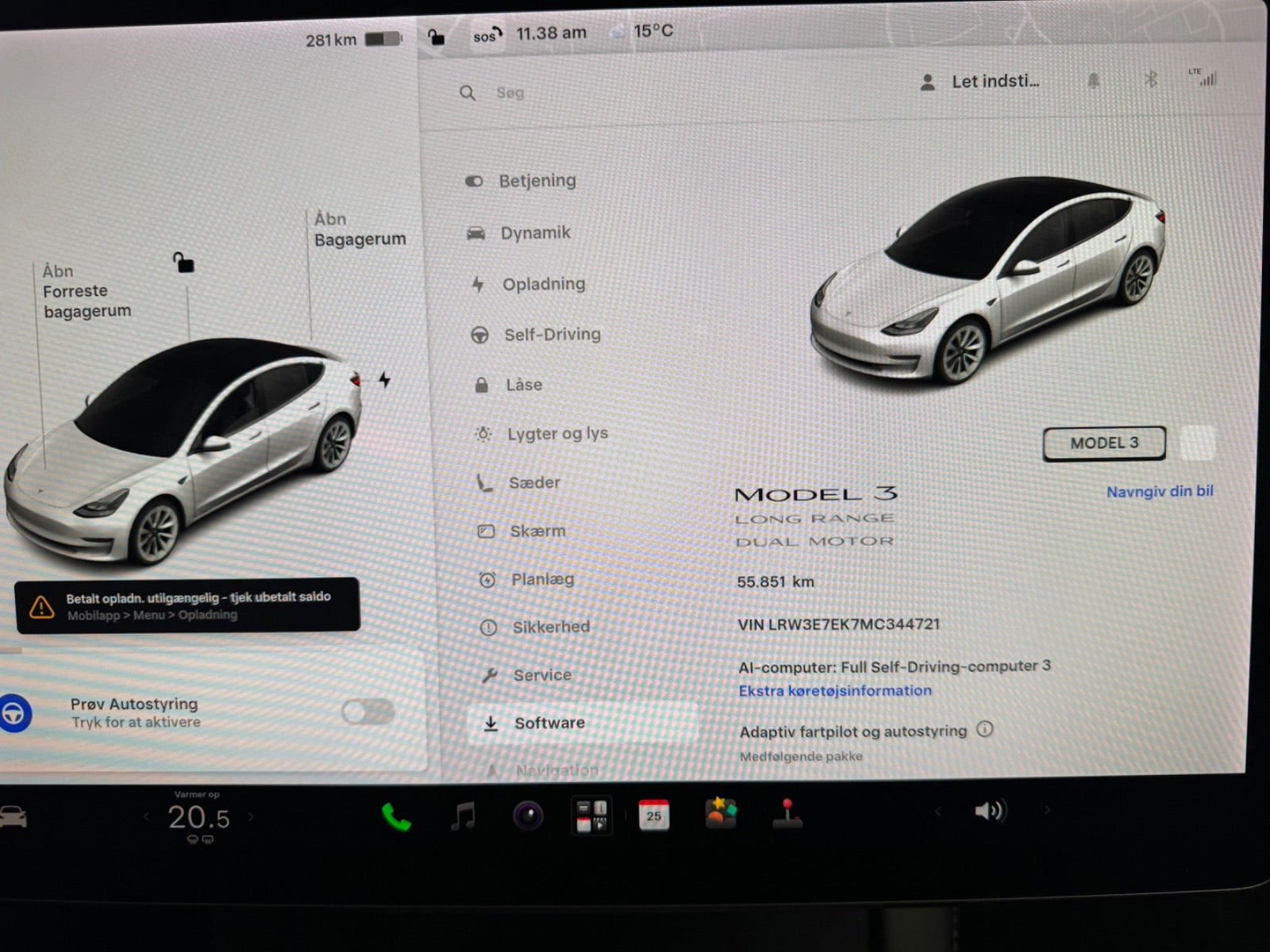 undefined Tesla Model 3 fra 2021