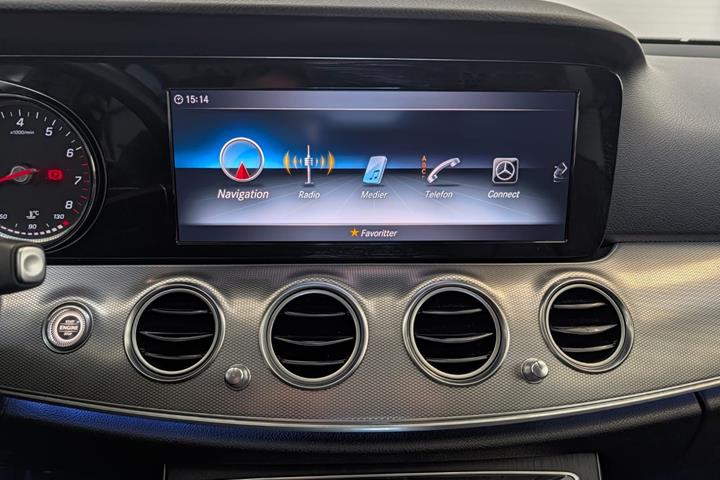 Hvid Mercedes E200 fra 2018
