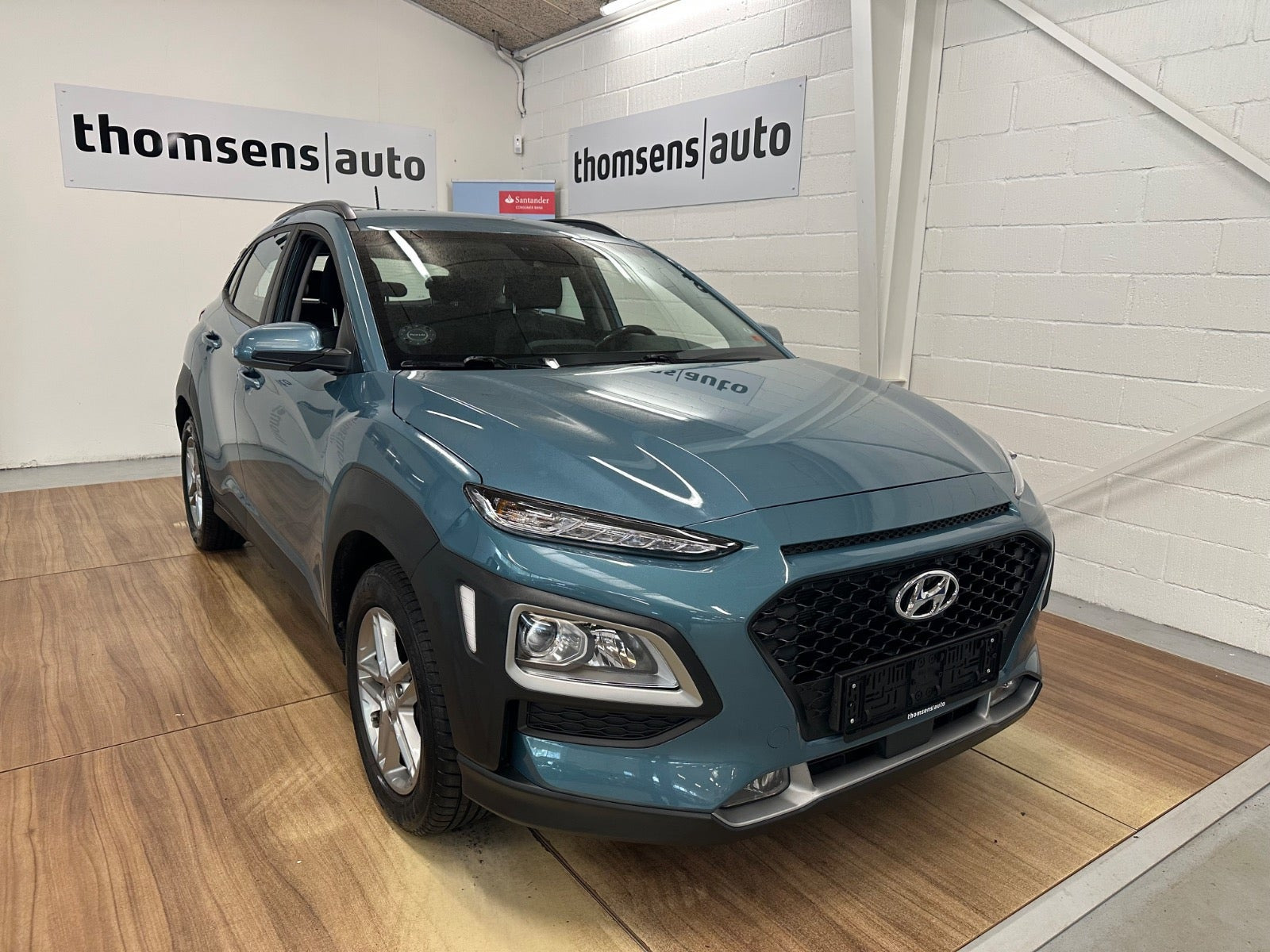 Blå Hyundai Kona fra 2019