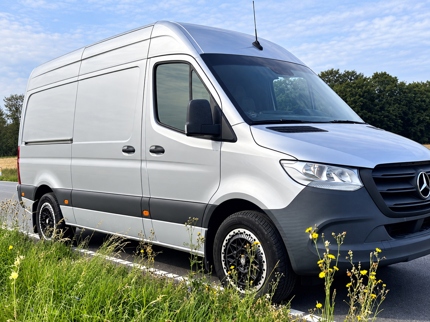 Sølv Mercedes Sprinter 316 fra 2019