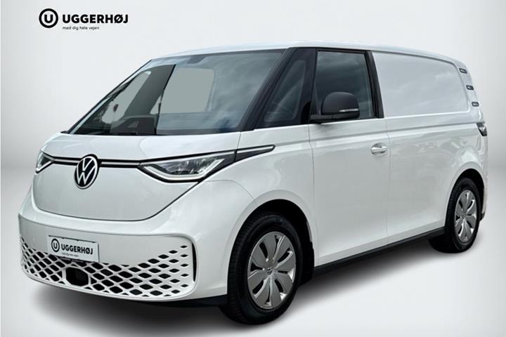 Hvid VW ID.Buzz fra 2024 set udefra