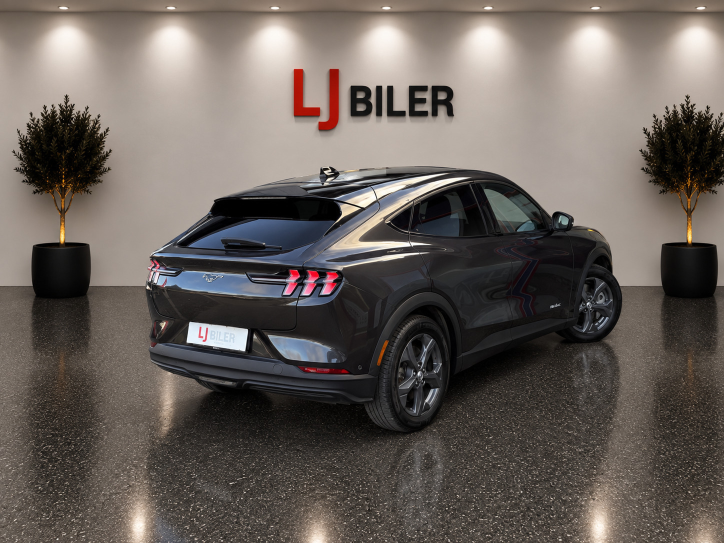 Grå Ford Mustang Mach-E fra 2024