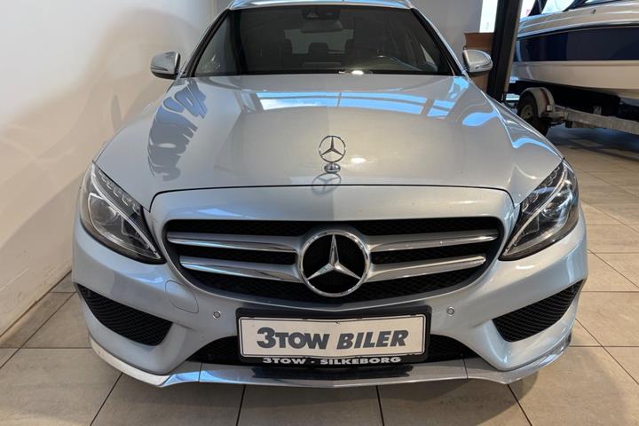 Sølv Mercedes C220 d fra 2018