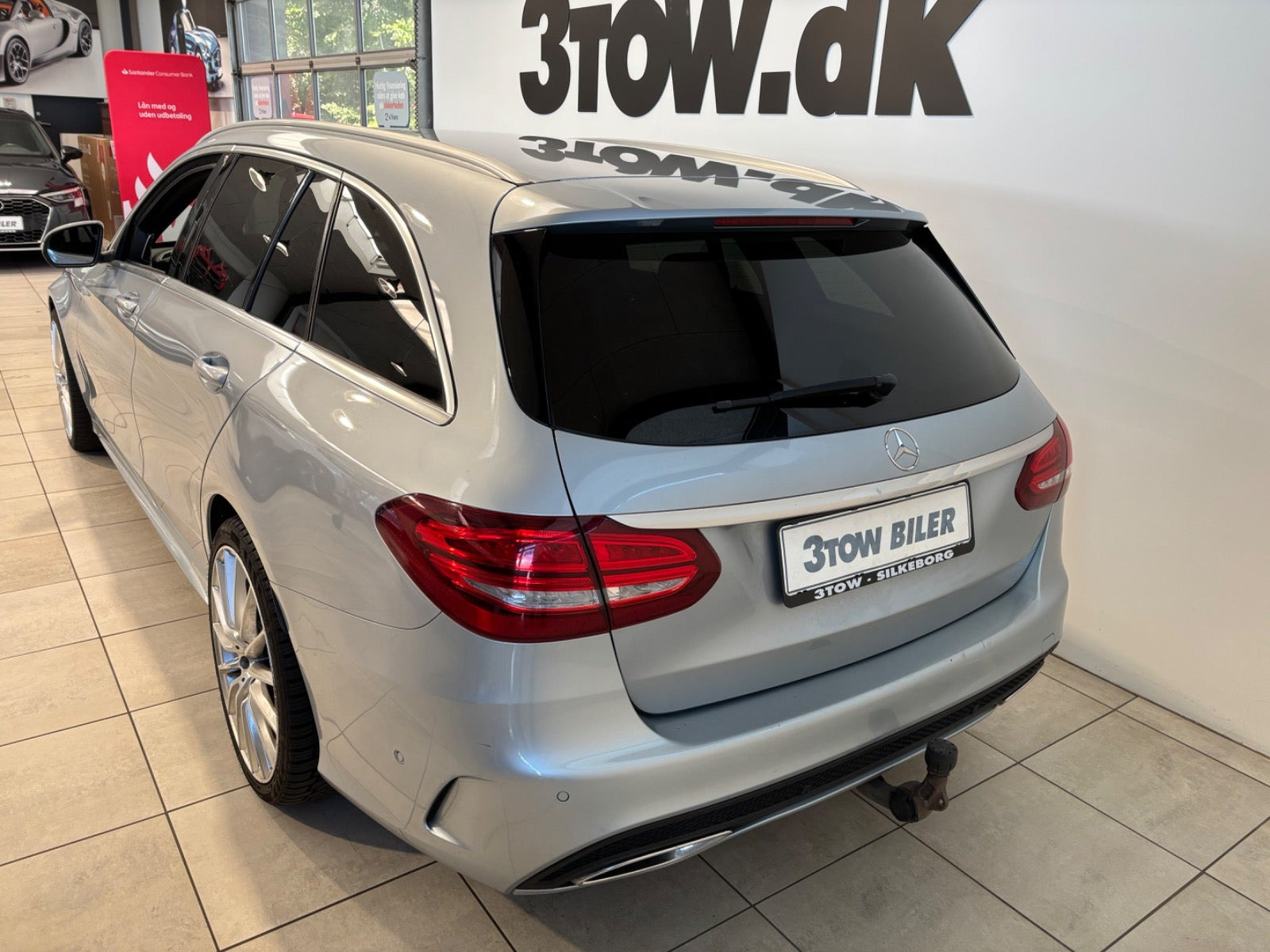 Sølv Mercedes C220 d fra 2018