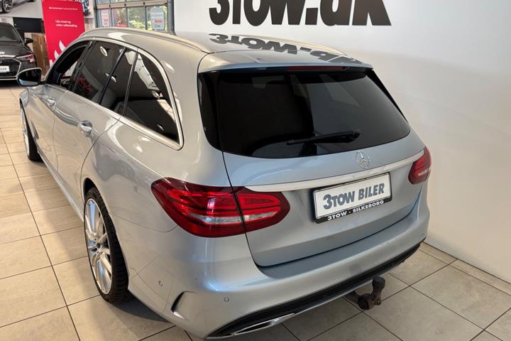 Sølv Mercedes C220 d fra 2018