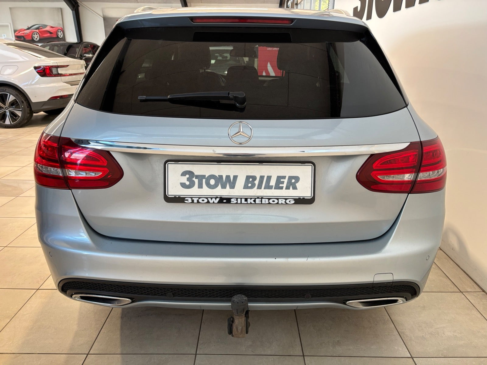 Sølv Mercedes C220 d fra 2018