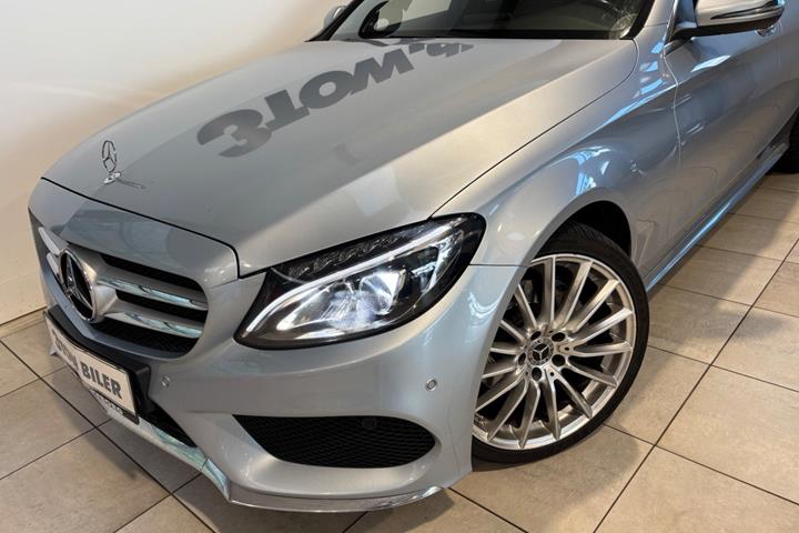 Sølv Mercedes C220 d fra 2018
