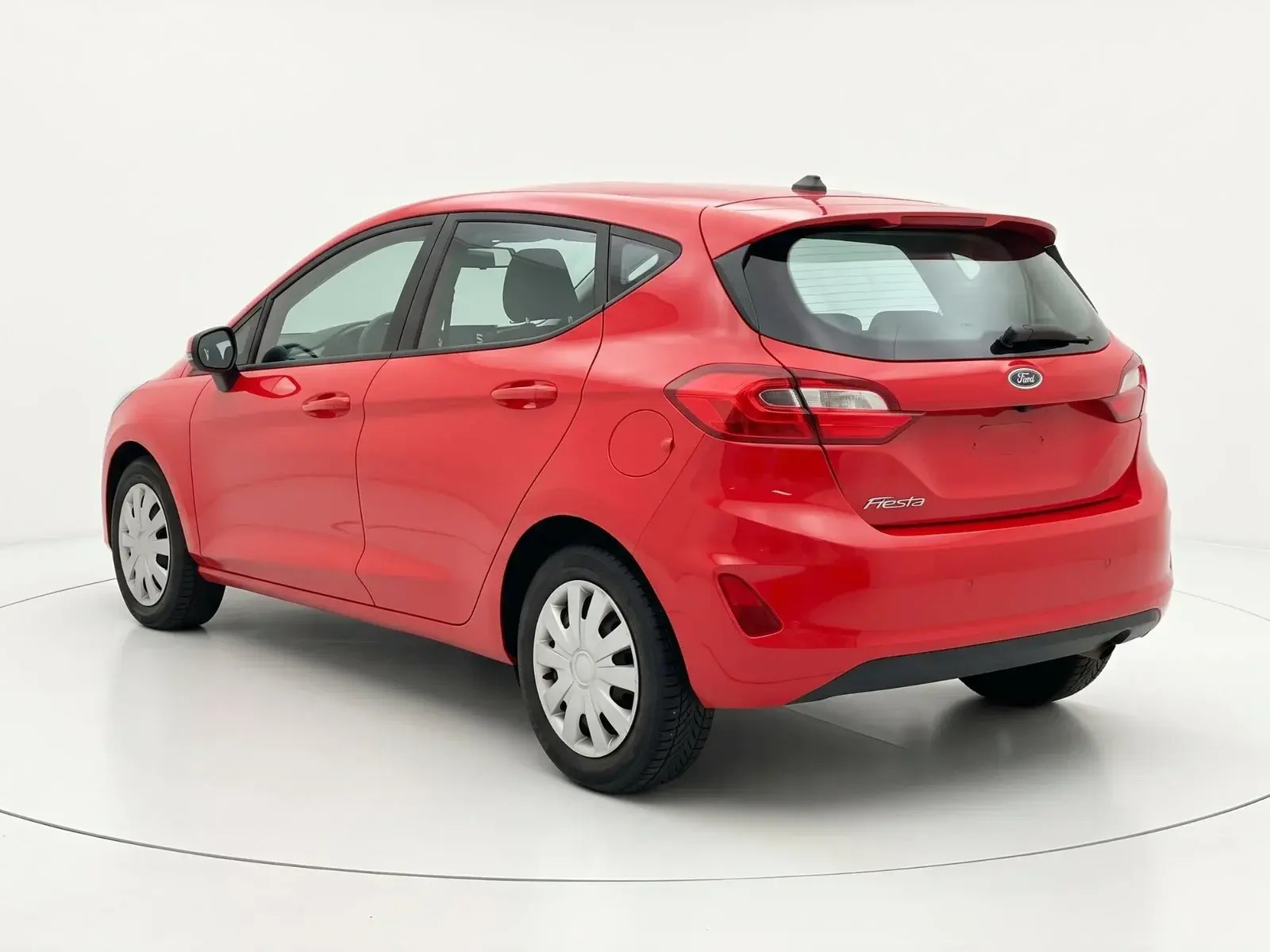 Rød Ford Fiesta fra 2019