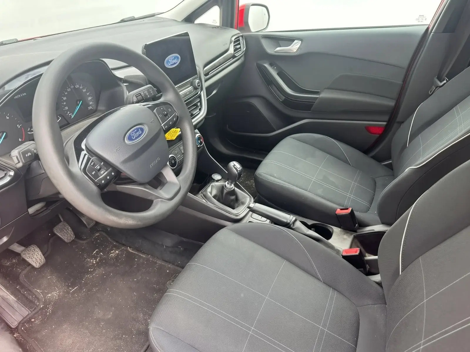 Rød Ford Fiesta fra 2019