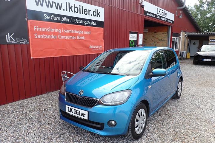 Blå Skoda Citigo fra 2017