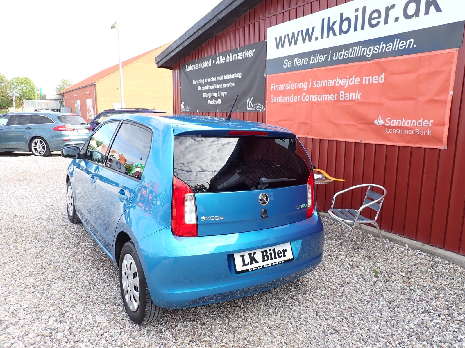 Blå Skoda Citigo fra 2017