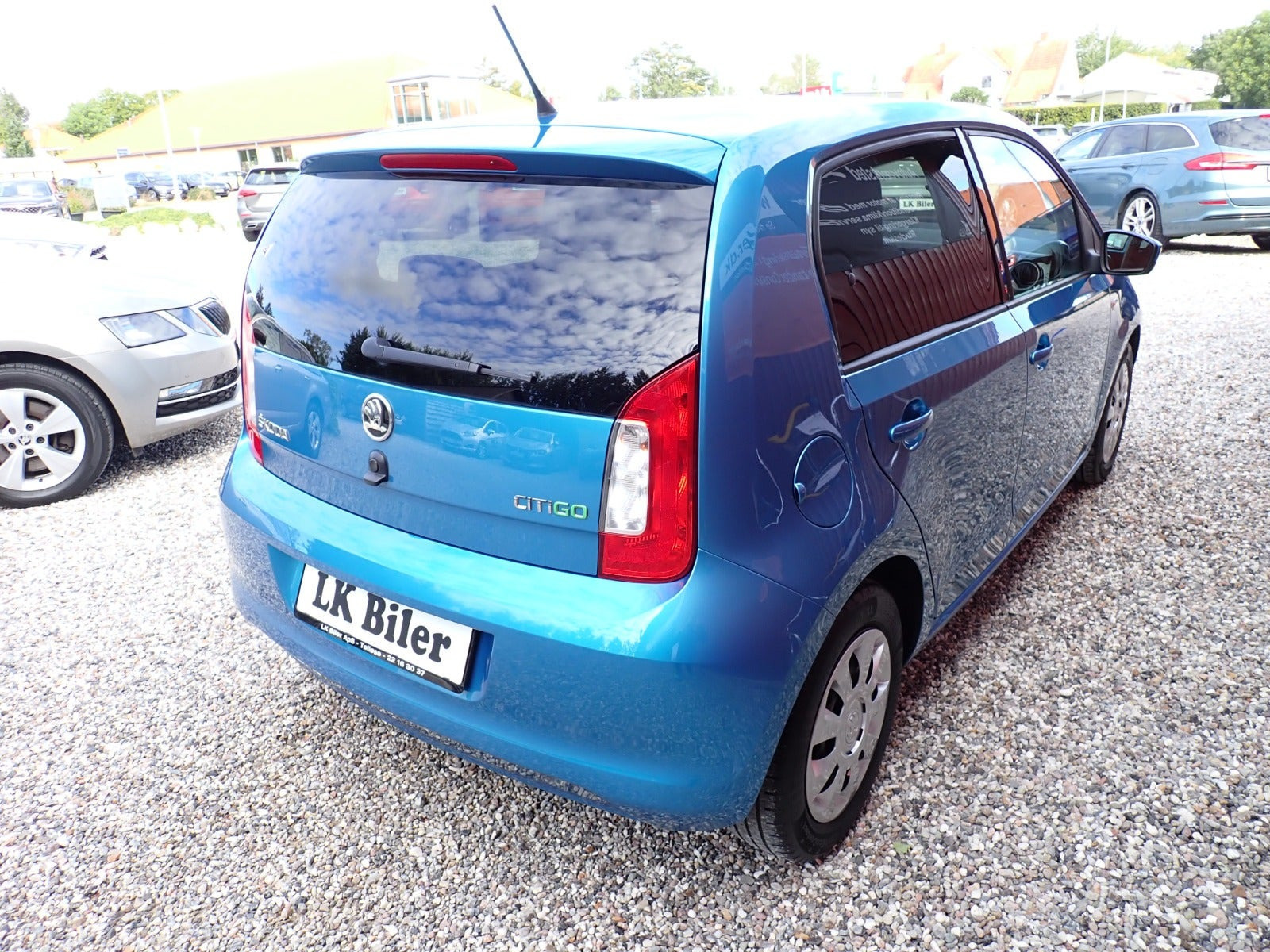 Blå Skoda Citigo fra 2017