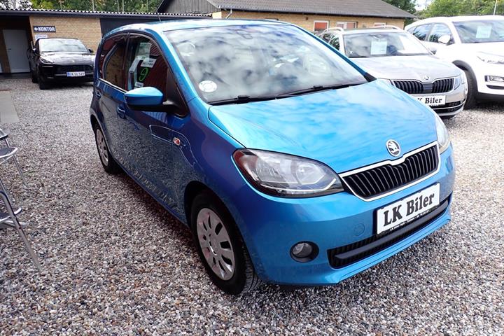 Blå Skoda Citigo fra 2017