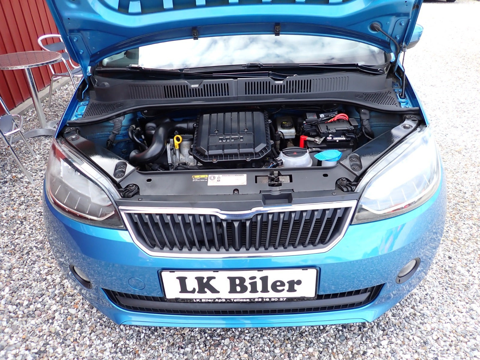 Blå Skoda Citigo fra 2017