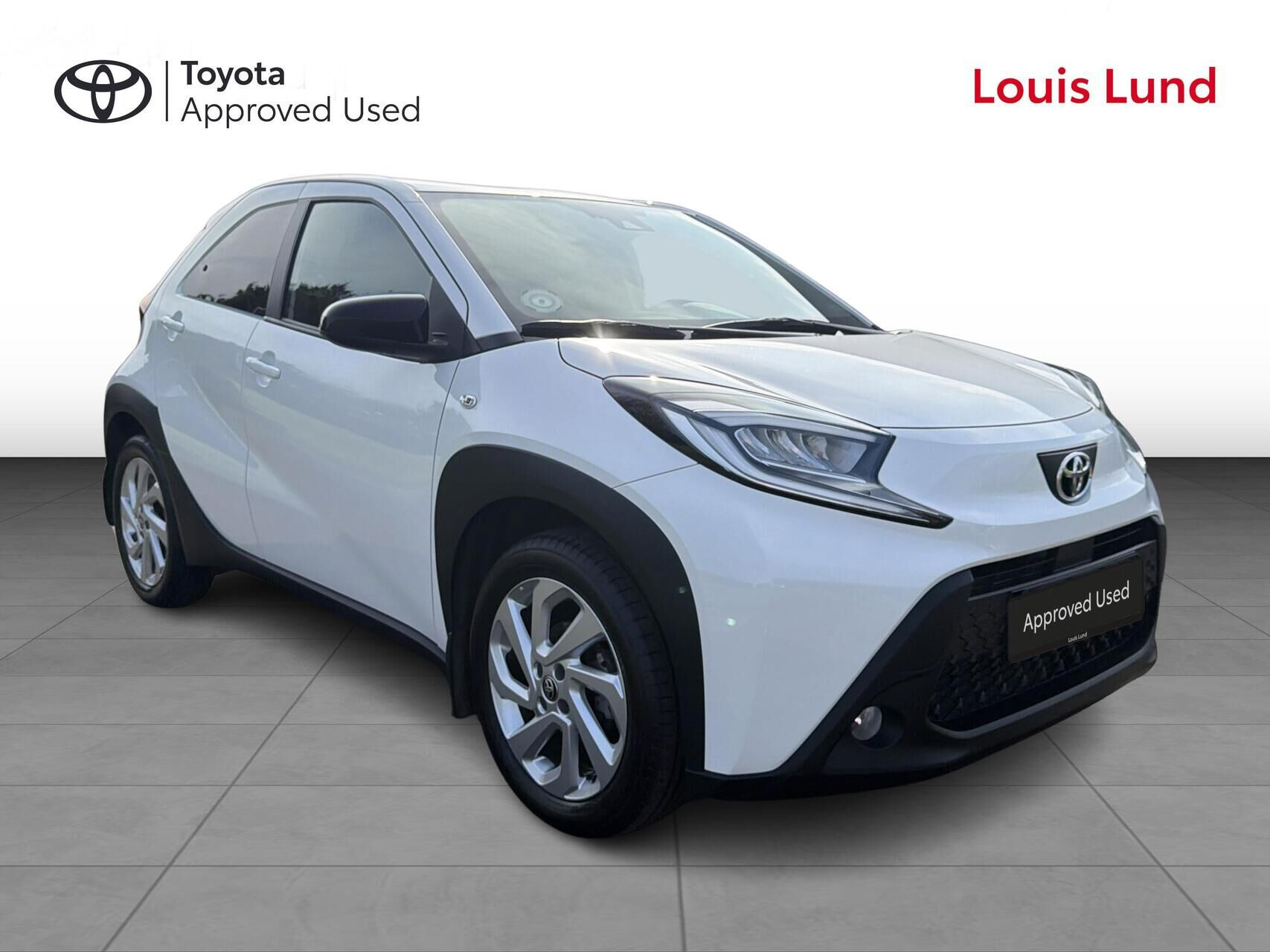 Hvid Toyota Aygo X fra 2025