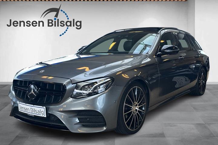 Grå Mercedes E220 d fra 2017