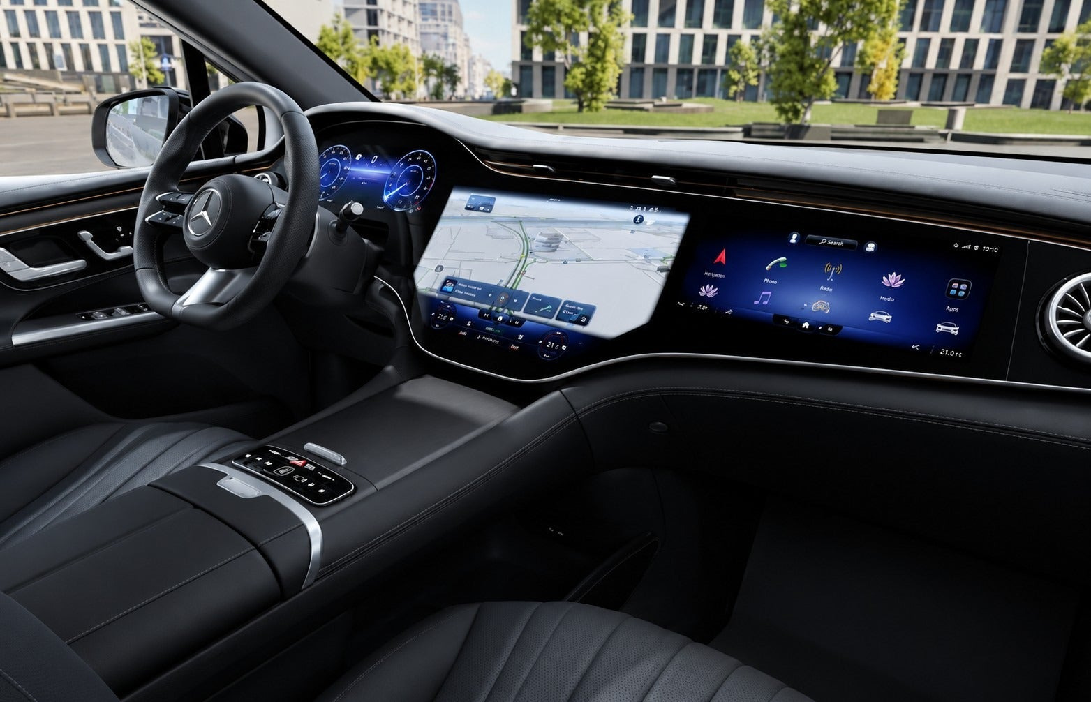 Sort Mercedes EQE500 SUV fra 2026