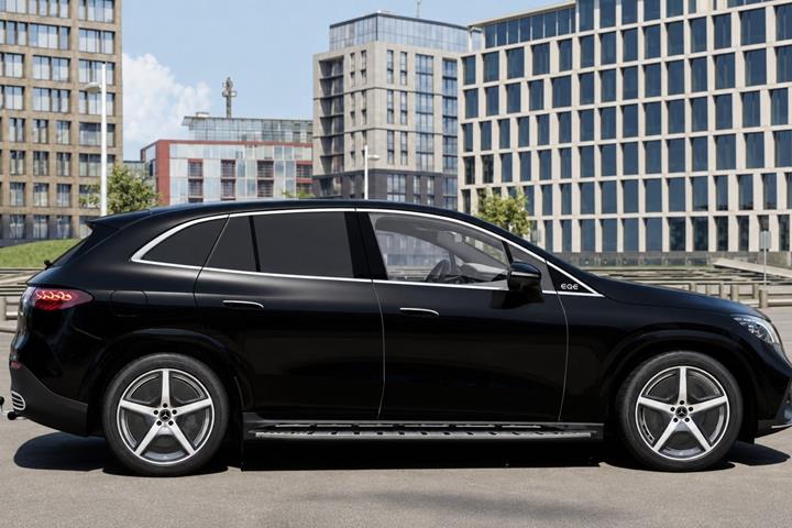 Sort Mercedes EQE500 SUV fra 2026