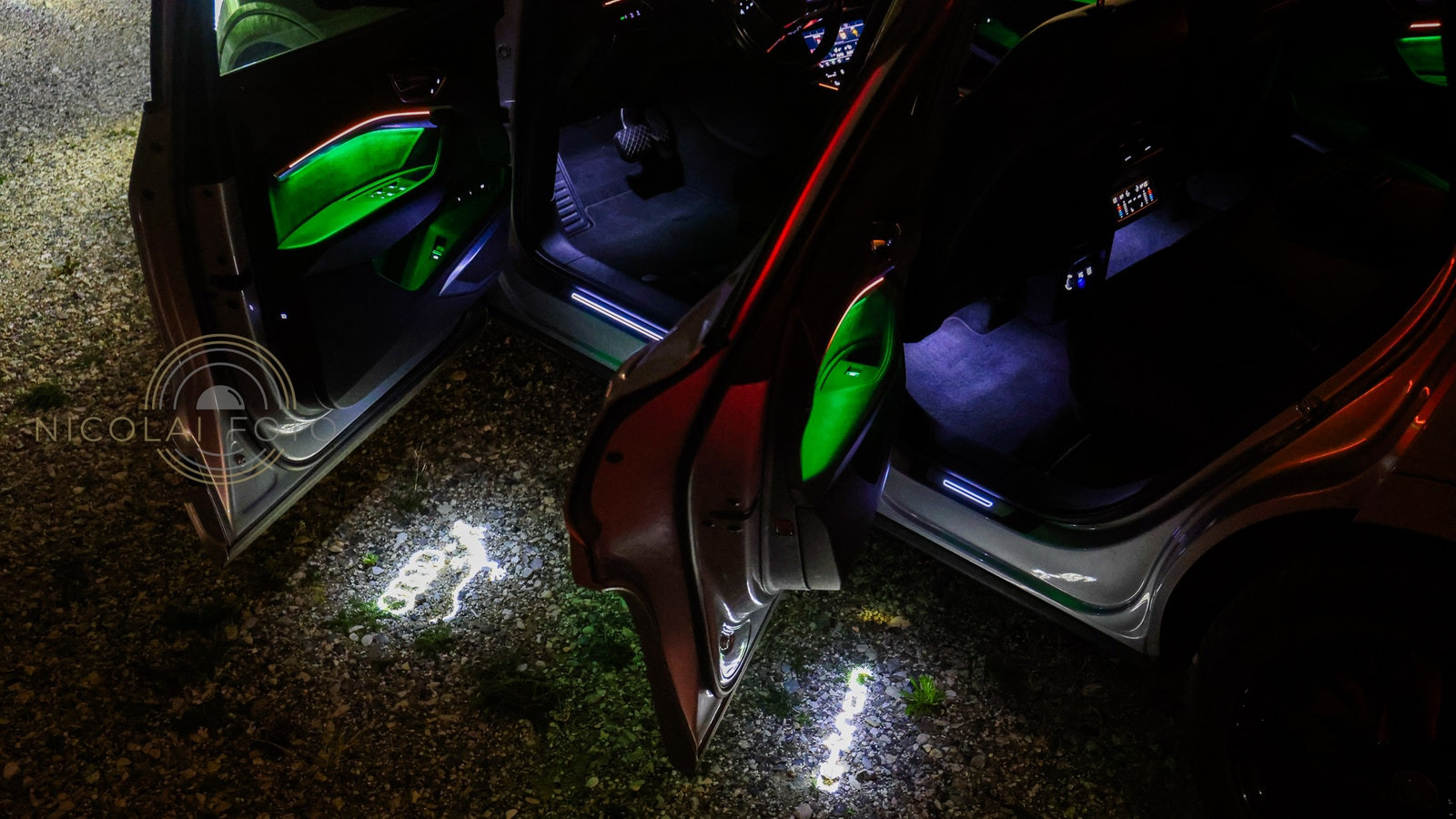 Grå Audi e-tron fra 2019