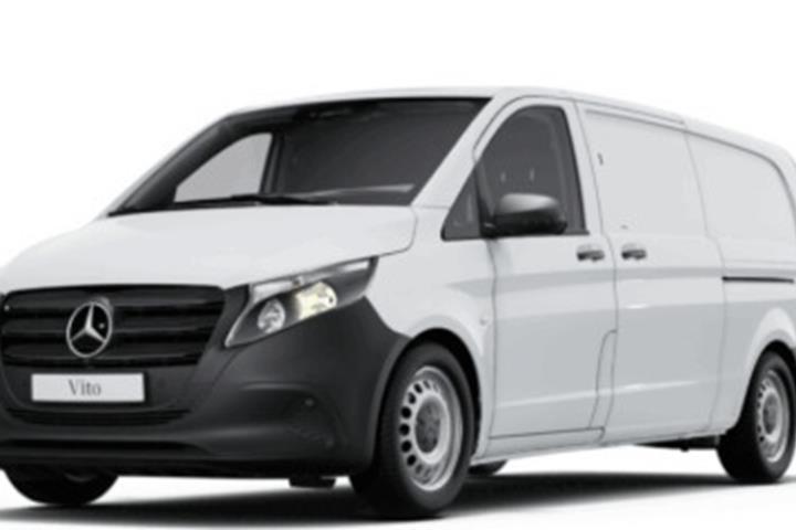 Hvid Mercedes eVito 112 fra 2024