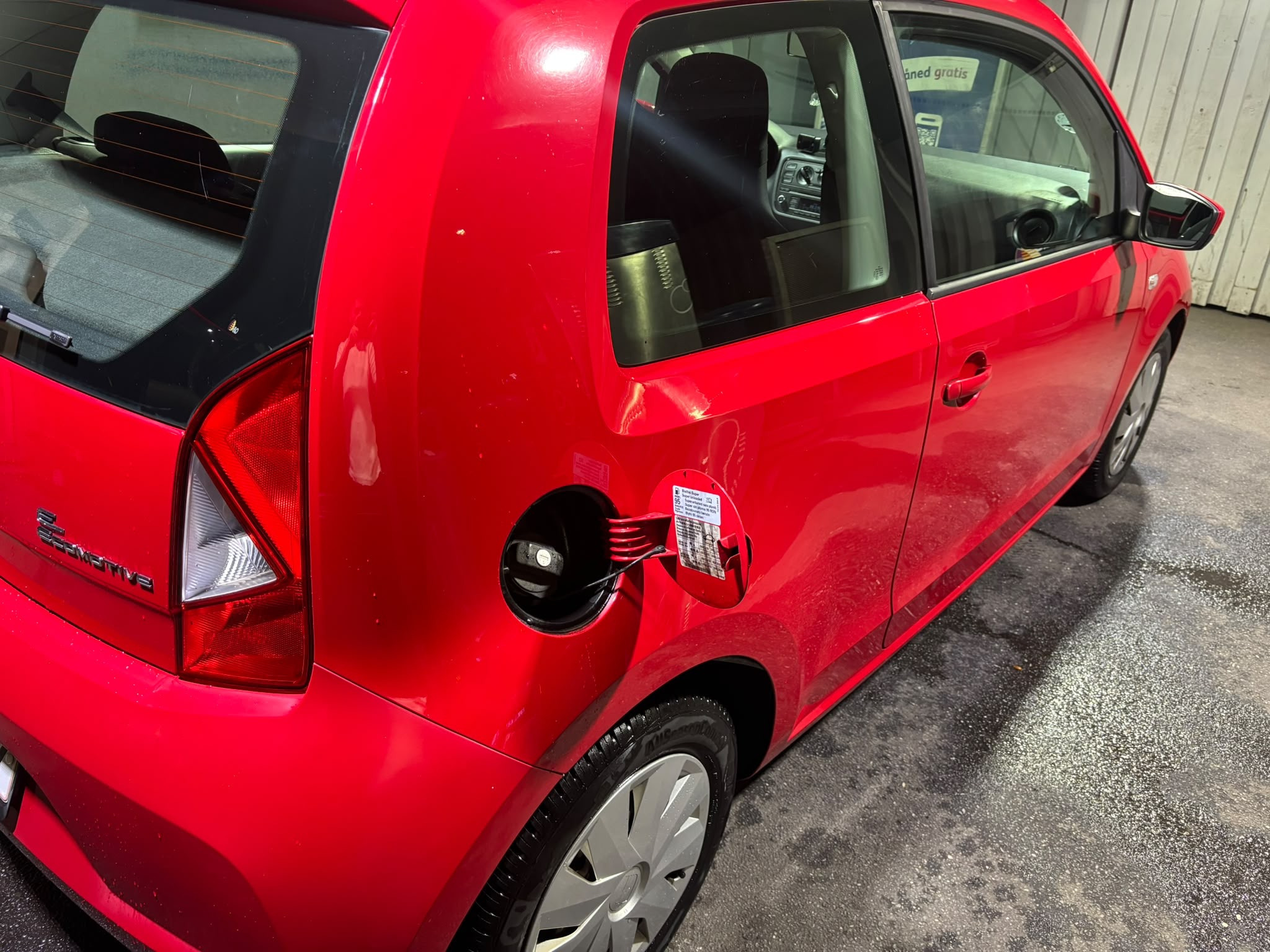 Rød Seat Mii fra 2012