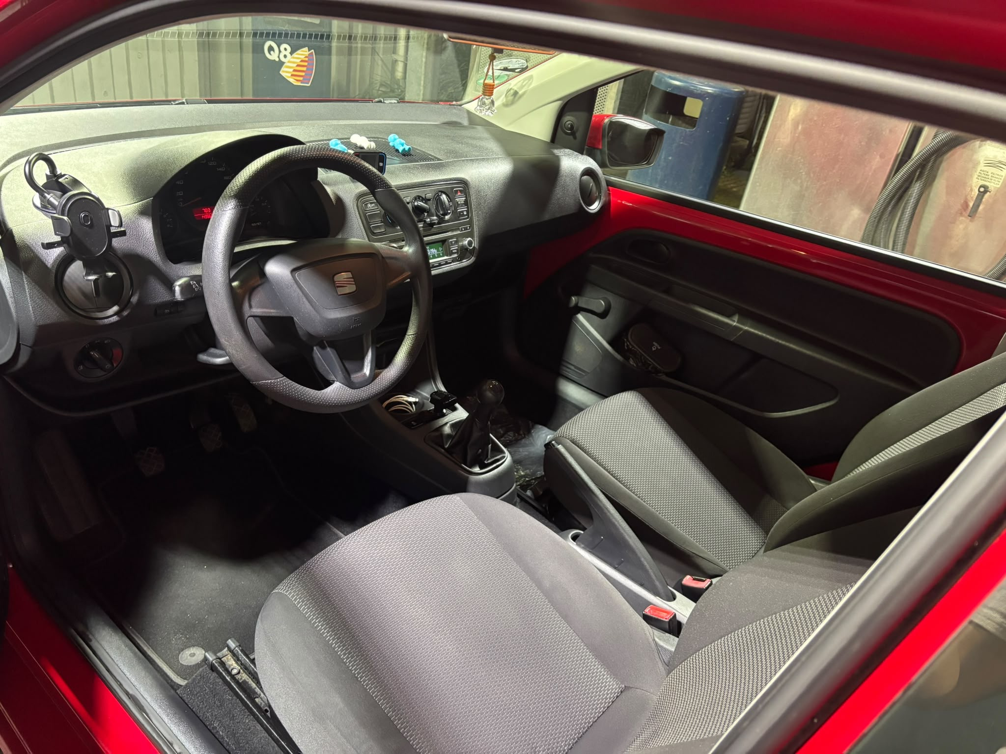 Rød Seat Mii fra 2012