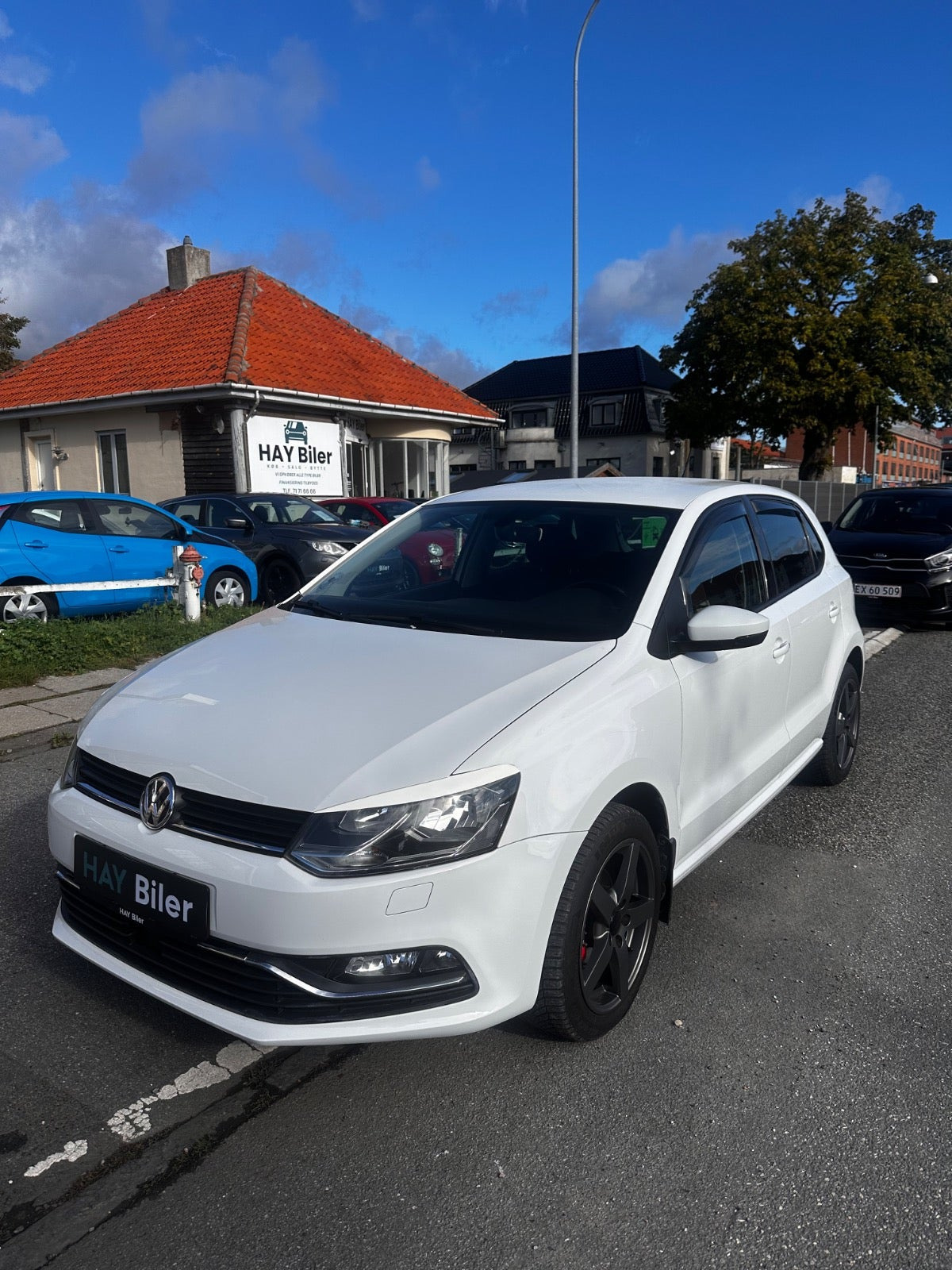 Hvid VW Polo fra 2017