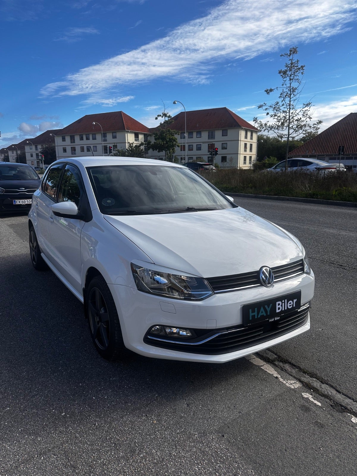 Hvid VW Polo fra 2017