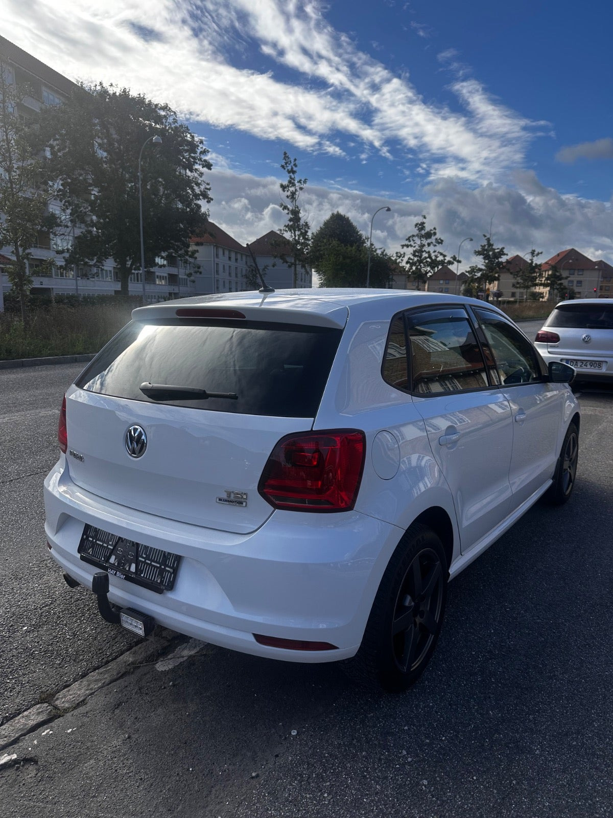 Hvid VW Polo fra 2017