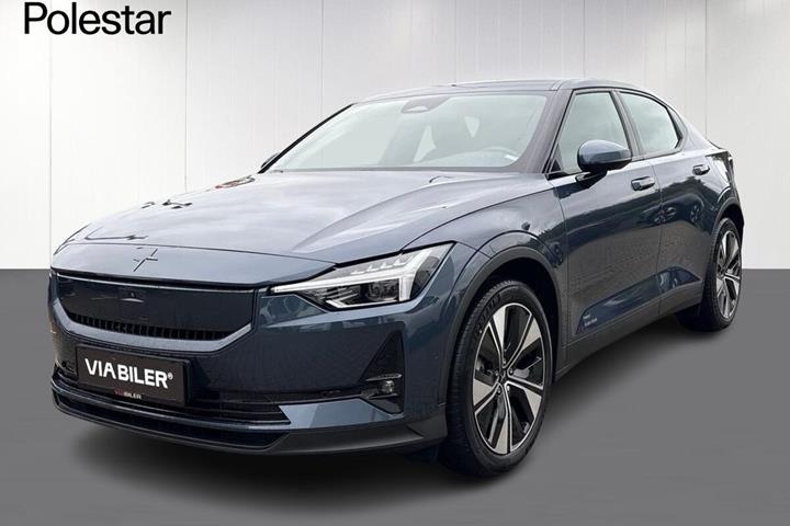 Sort Polestar 2 fra 2025 set udefra