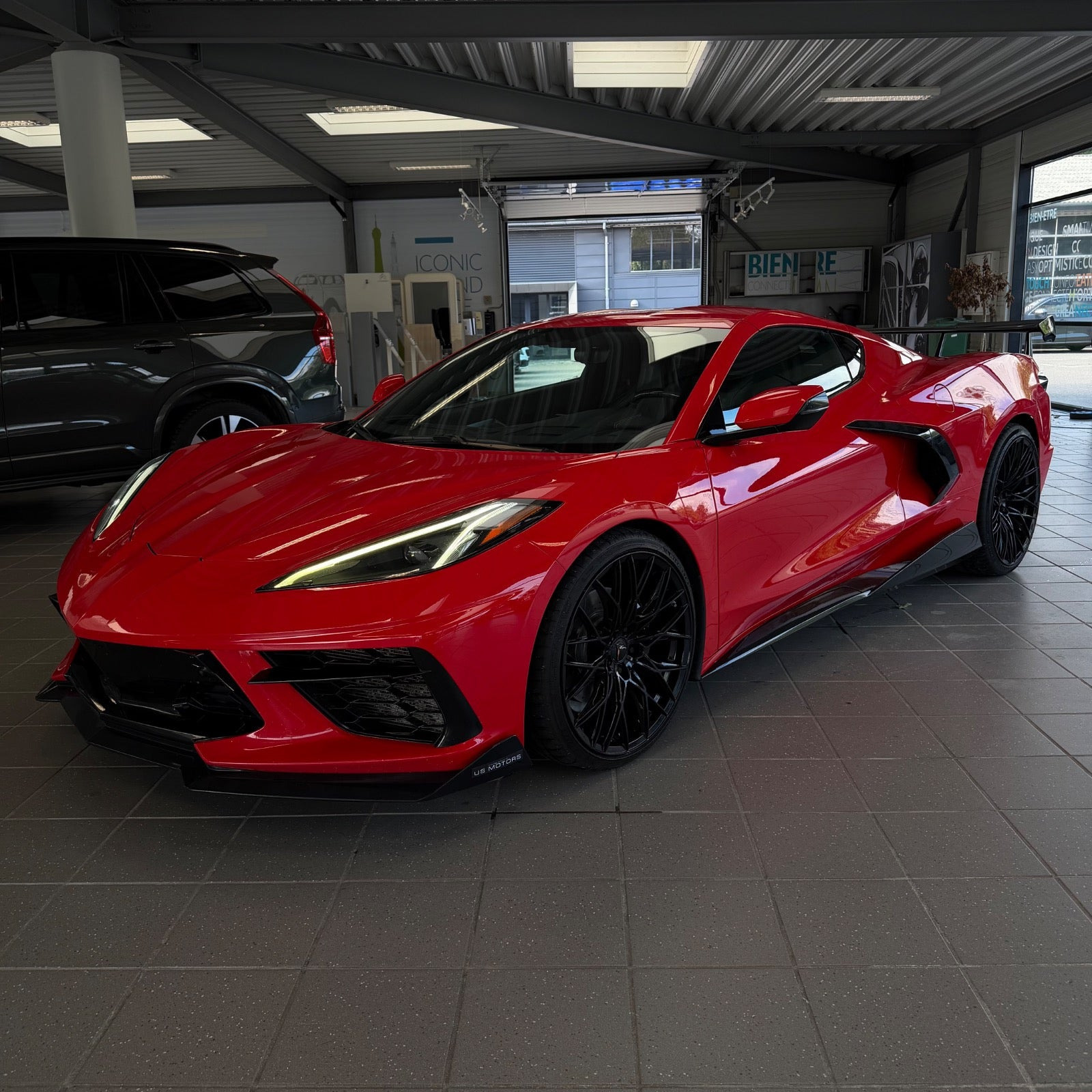 Rød Chevrolet Corvette fra 2020
