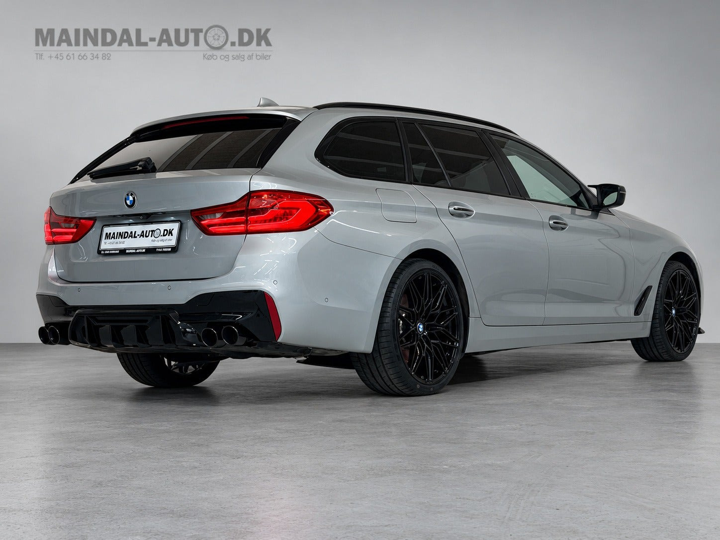Grøn BMW 520d fra 2018