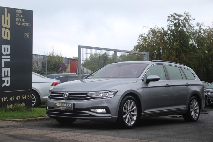 Sølv VW Passat fra 2020