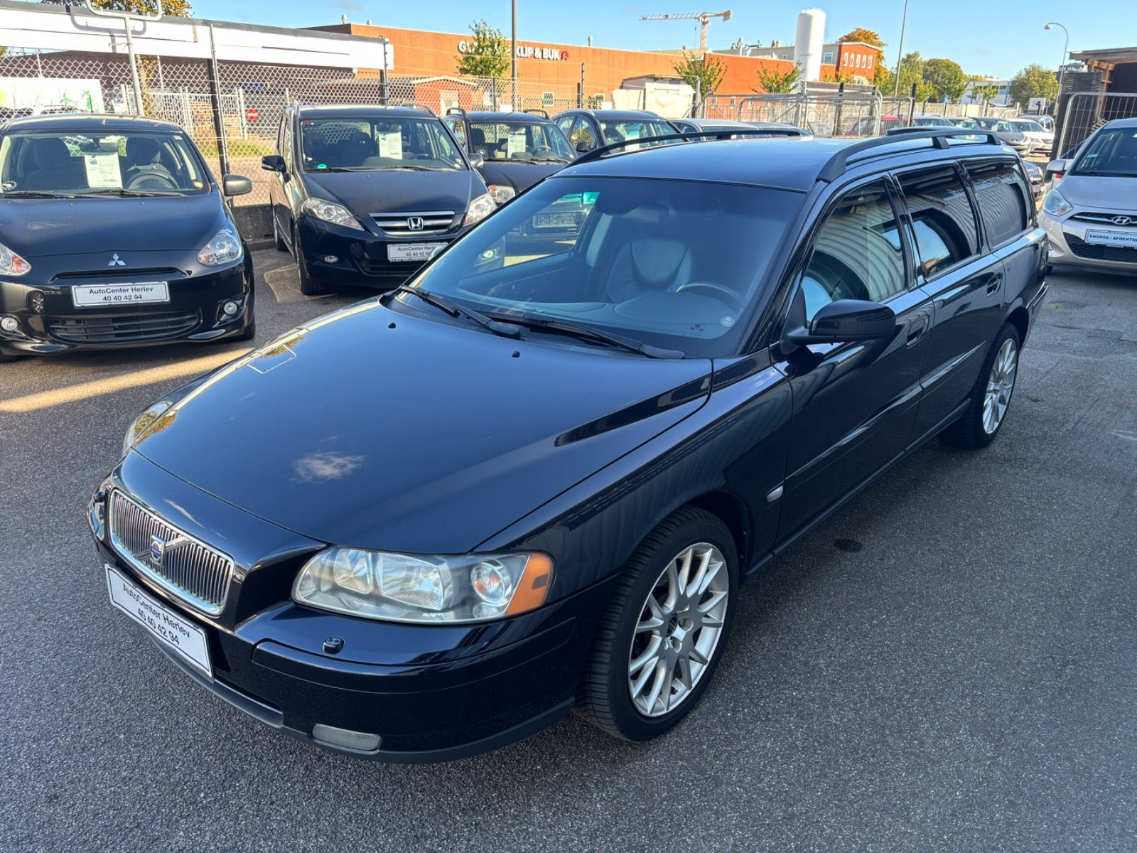 Sort Volvo V70 fra 2006