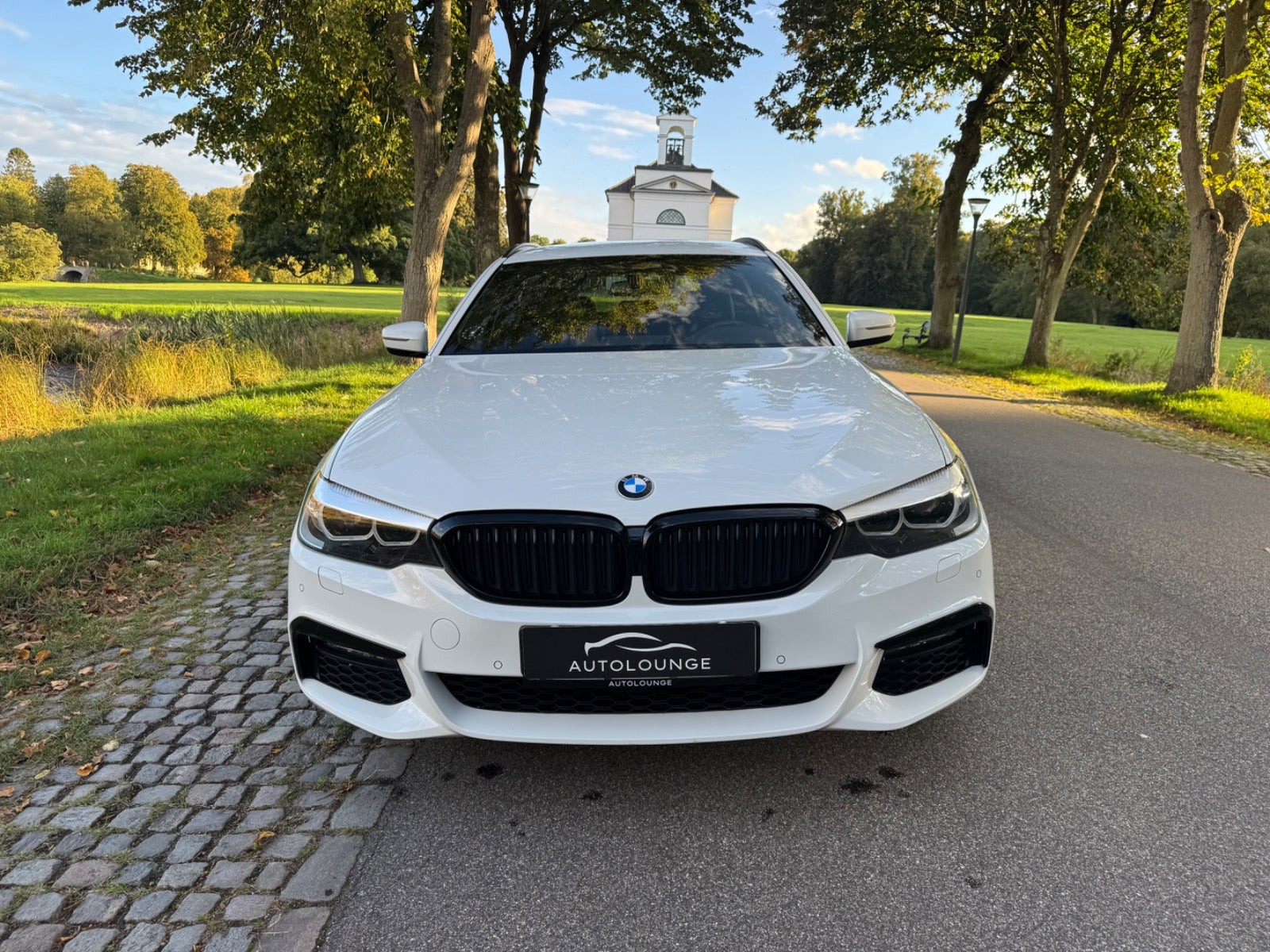 Hvid BMW 520i fra 2019