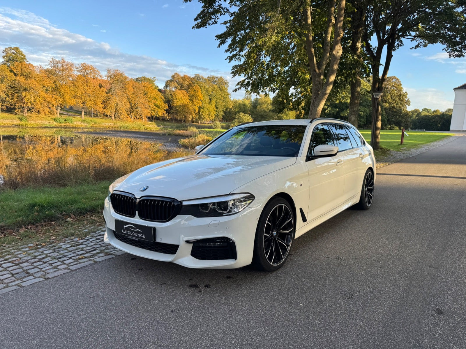 Hvid BMW 520i fra 2019
