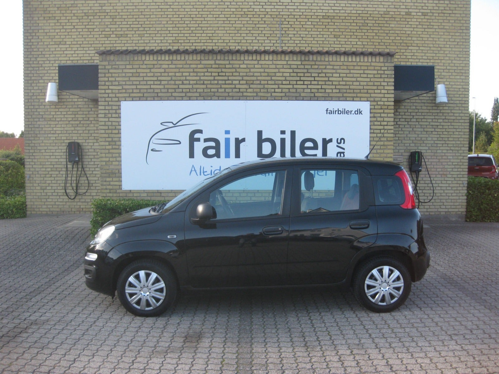 Sort Fiat Panda fra 2012