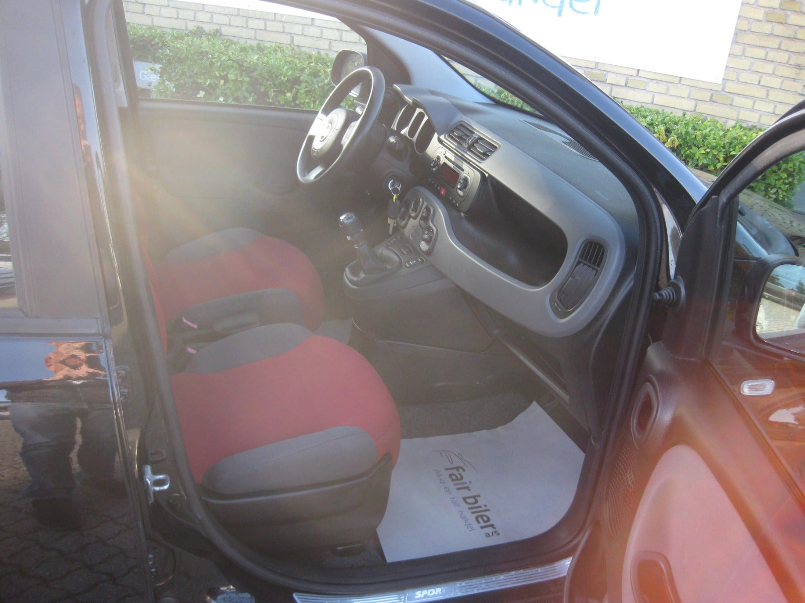 Sort Fiat Panda fra 2012