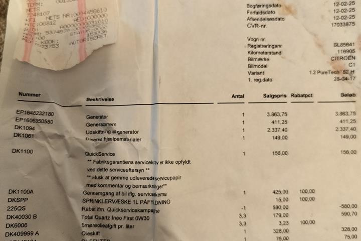 Grå Citroën C1 fra 2017