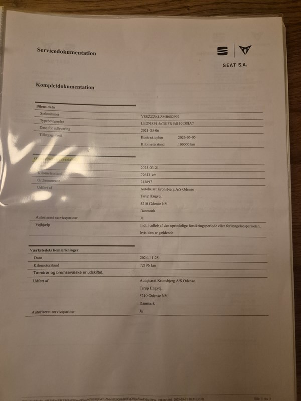 undefined Seat Leon fra 2021
