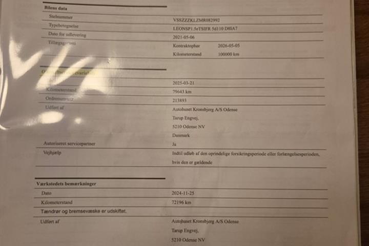 undefined Seat Leon fra 2021