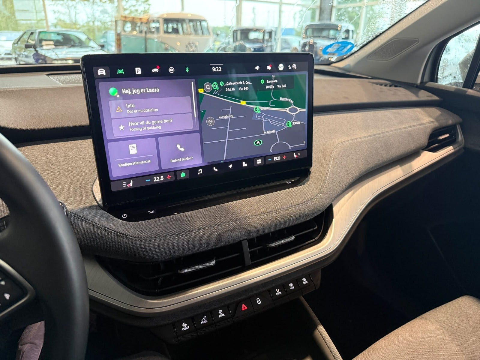 Grå Skoda Enyaq fra 2026
