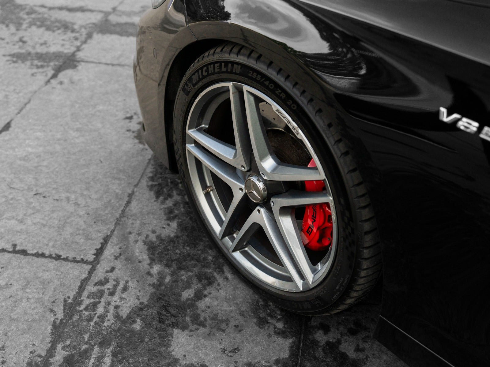 Sort Mercedes S63 fra 2016