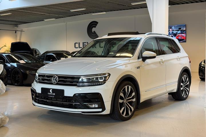 Hvid VW Tiguan fra 2018