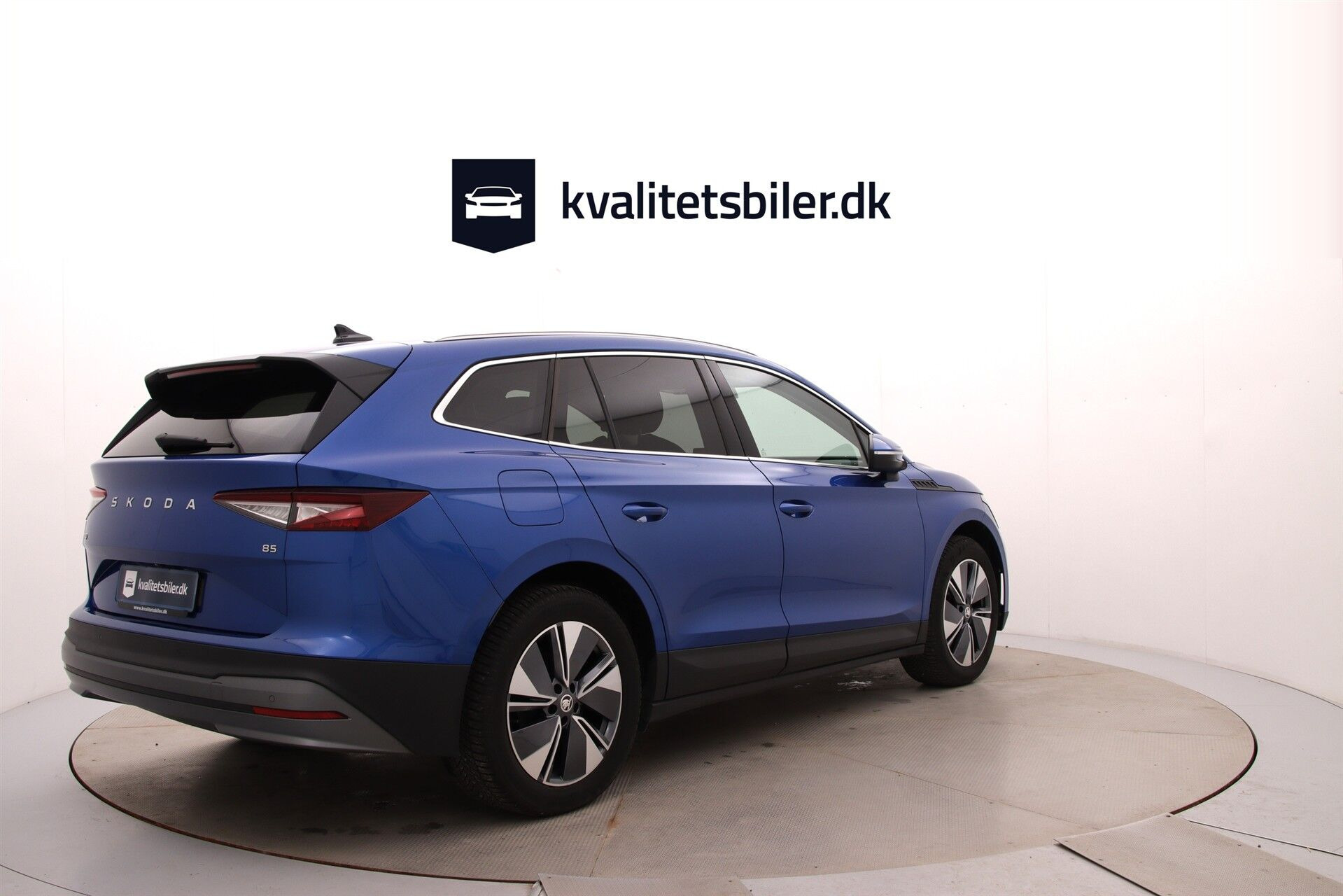 Blå Skoda Enyaq fra 2024