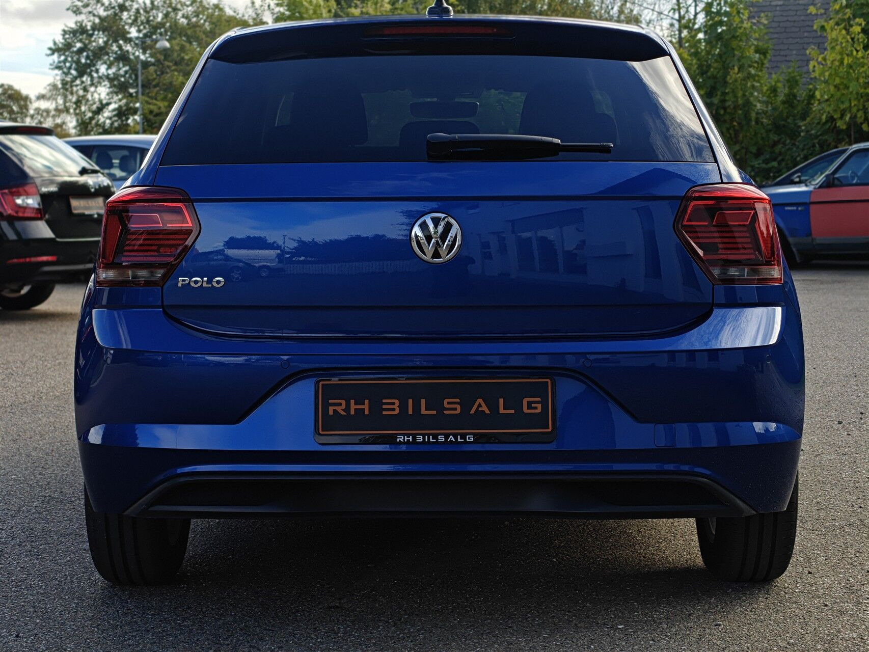 Blå VW Polo fra 2018