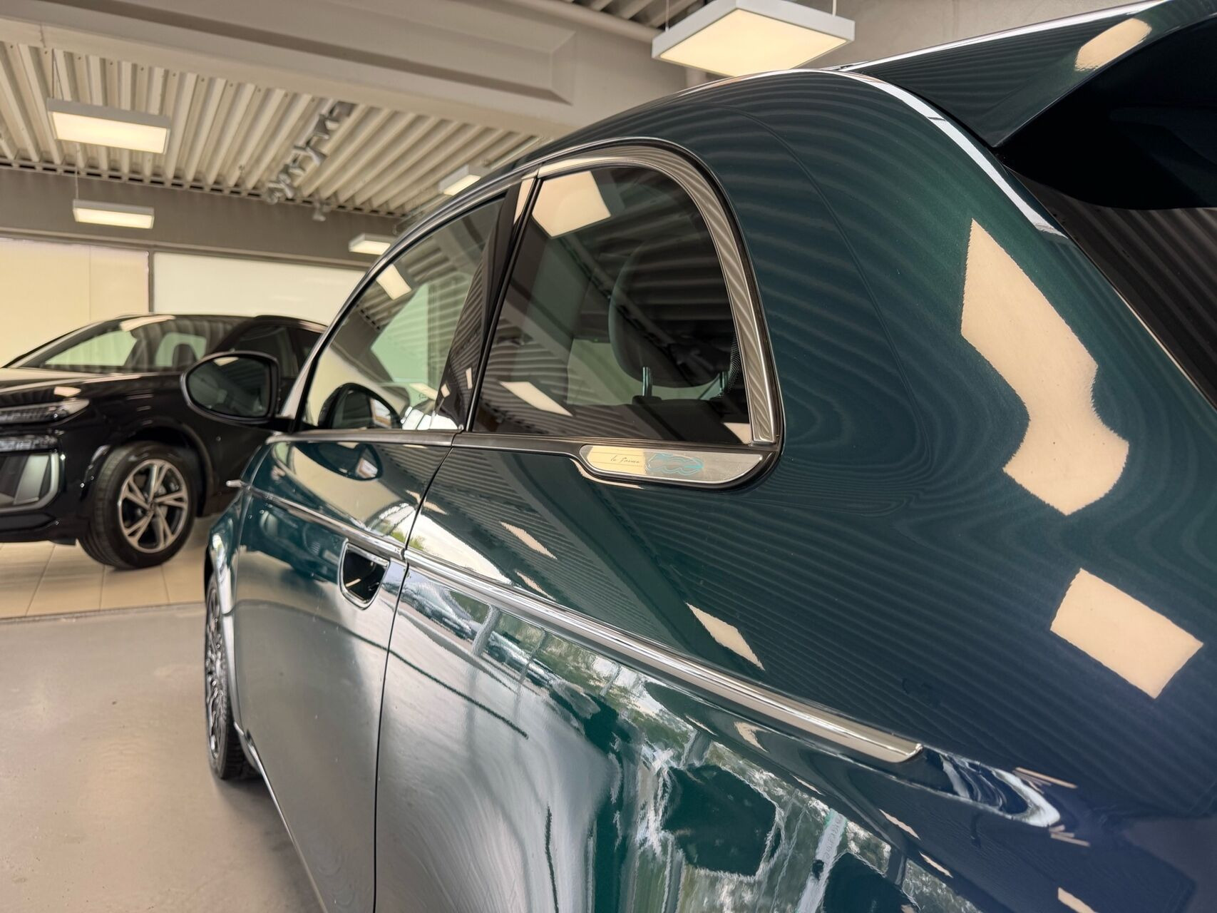 Grøn Fiat 500e fra 2023
