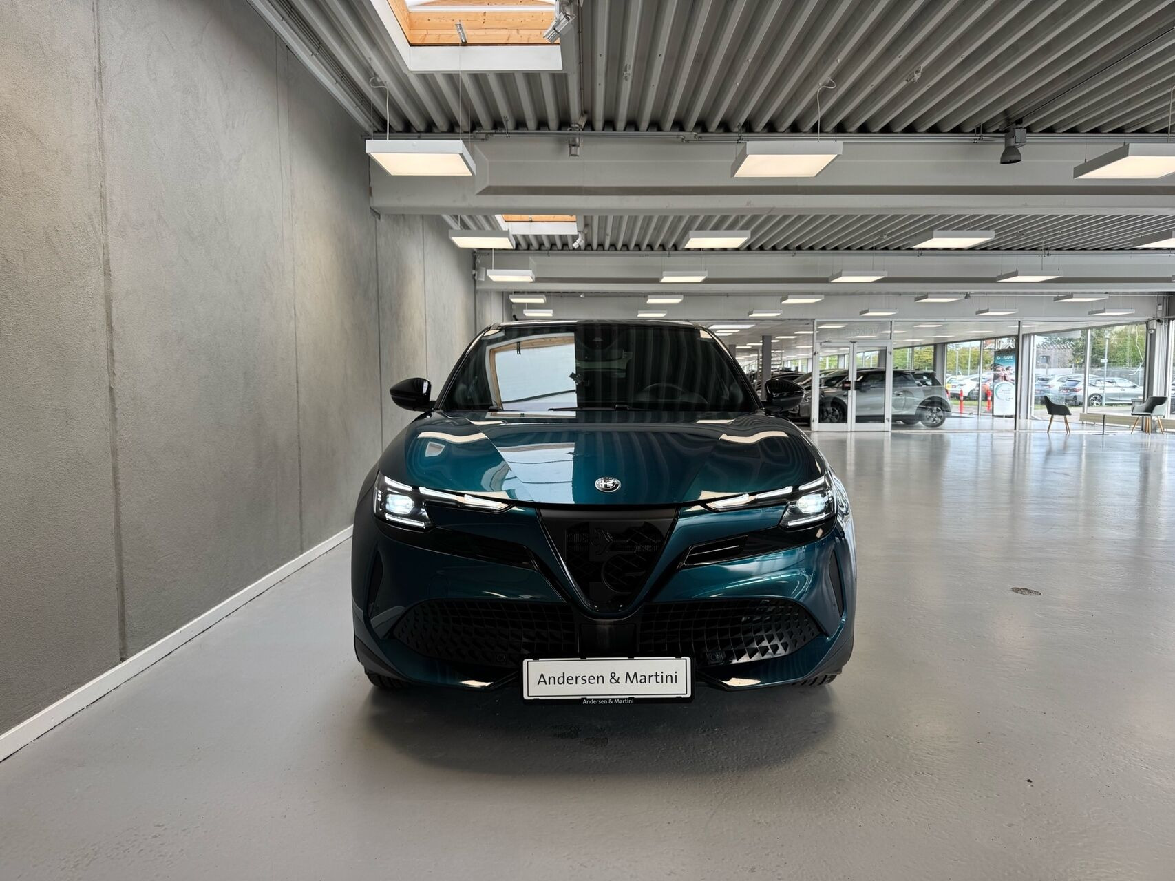 Blå Alfa Romeo Junior fra 2024