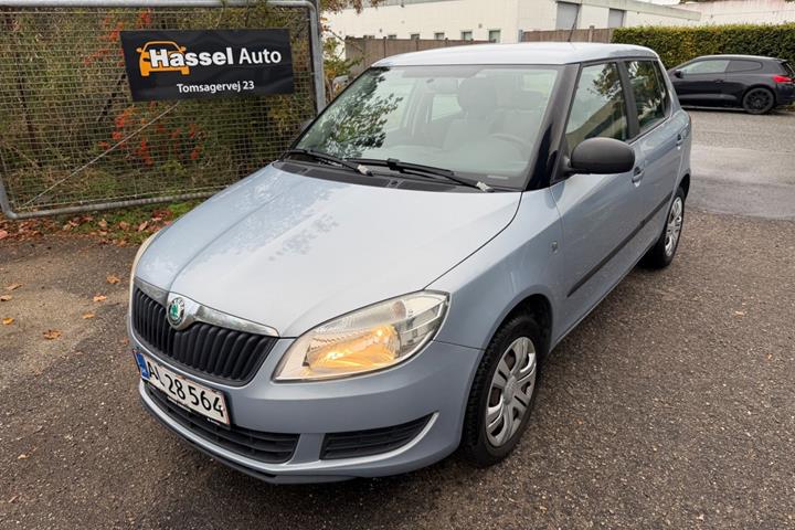 Grøn Skoda Fabia fra 2011
